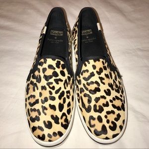 Keds x Kate Spade Calf Hair Slip On Sneakers